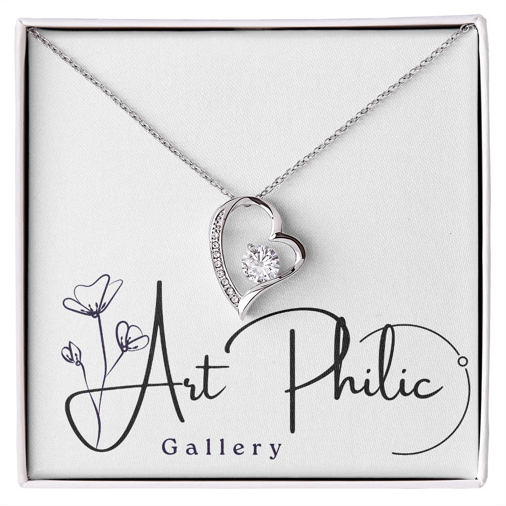 Forever Love Necklace (Yellow Gold & White Gold)